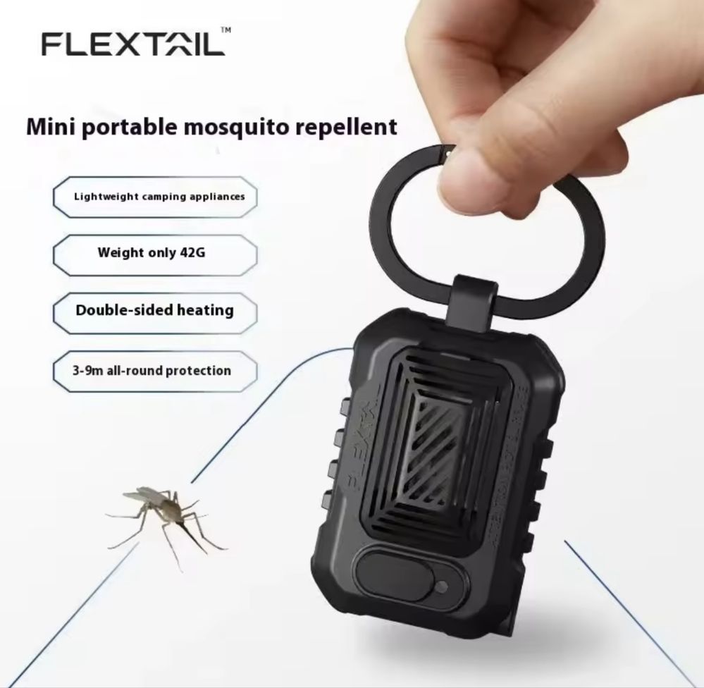 Фумігатор від комарів Flextail хакі тактичний з карабіном