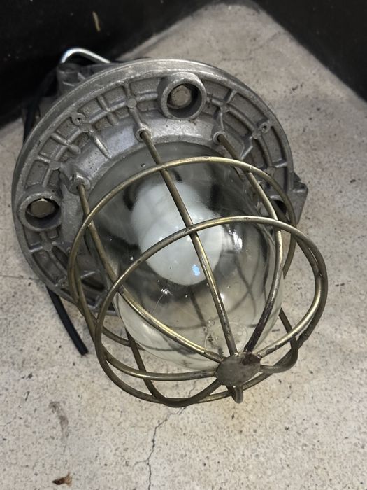 Lampa przeciwwybuchowa PRL Vintage / Hype OMP 200 ZAOS Wilkasy