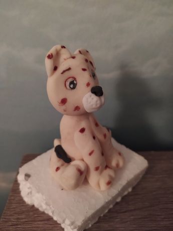 Figurka z masy cukrowej leopard kotek na tort ciasto ozdoba