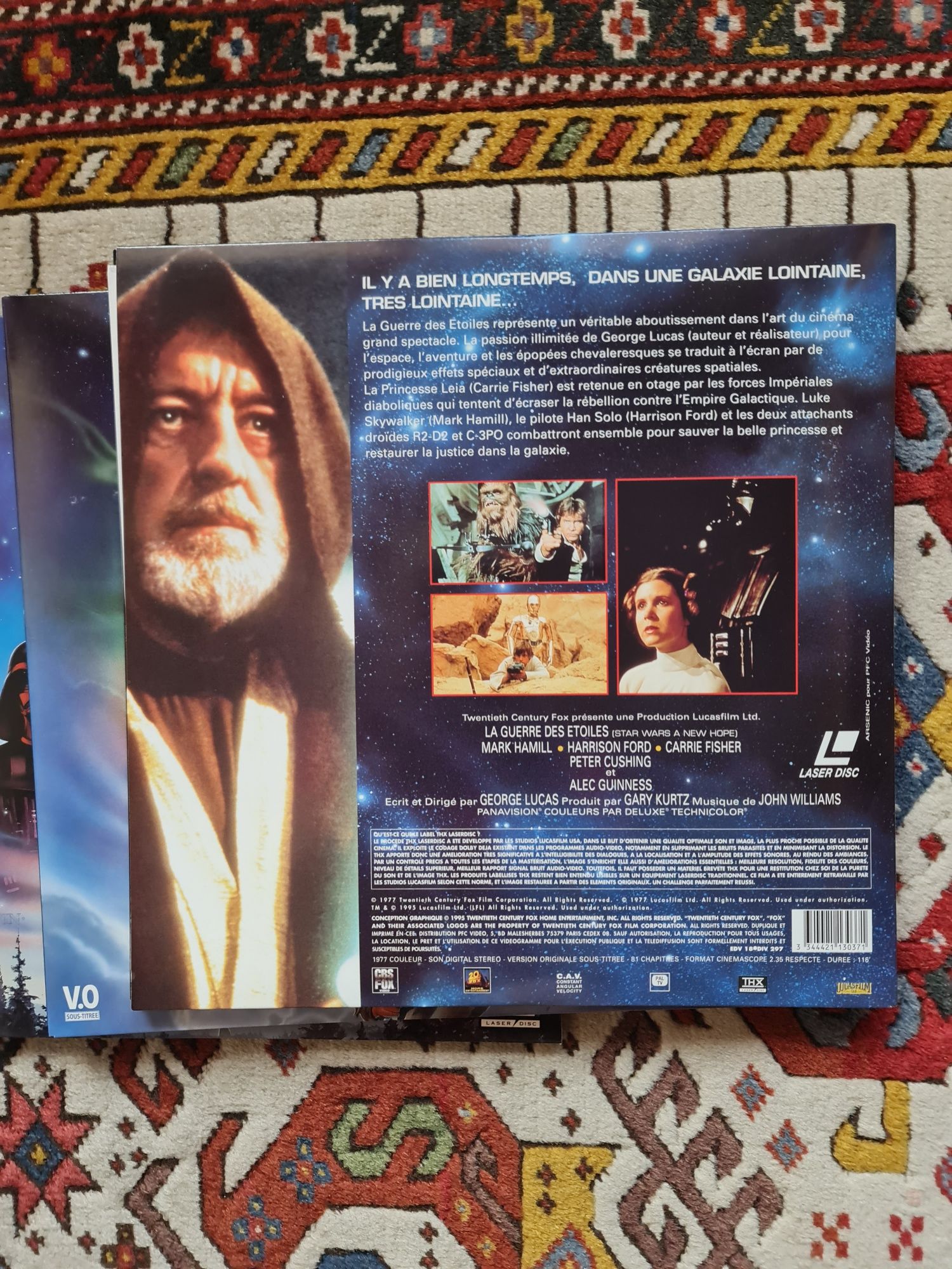 Triologia STAR WARS em Laser Discs - 6 discos, 3 filmes e posters