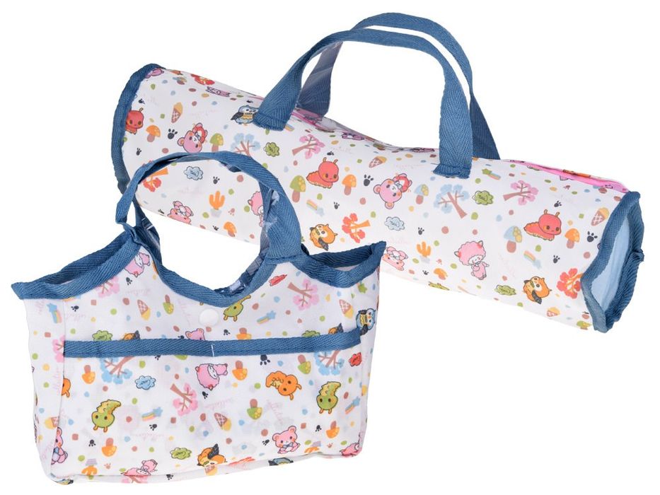 Zestaw Deluxe Lalka Bobas Wózek Łóżeczko Krzesełko akcesoria 16 ele