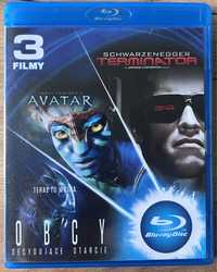 3 filmy Blu-ray Terminator, Avatar, Obcy Decydujące Starcie