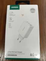 Ładowarka UGREEN 65W – 3 porty (2x USB-C + 1x USB-A)