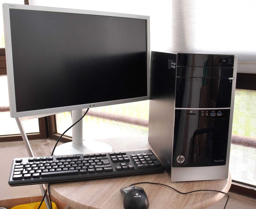HP 3,7ghz / 10gb / SSD 120gb + 1TB HDD +  Monitor  NEC