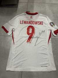 Lewandowski autograf nowa koszulka polska