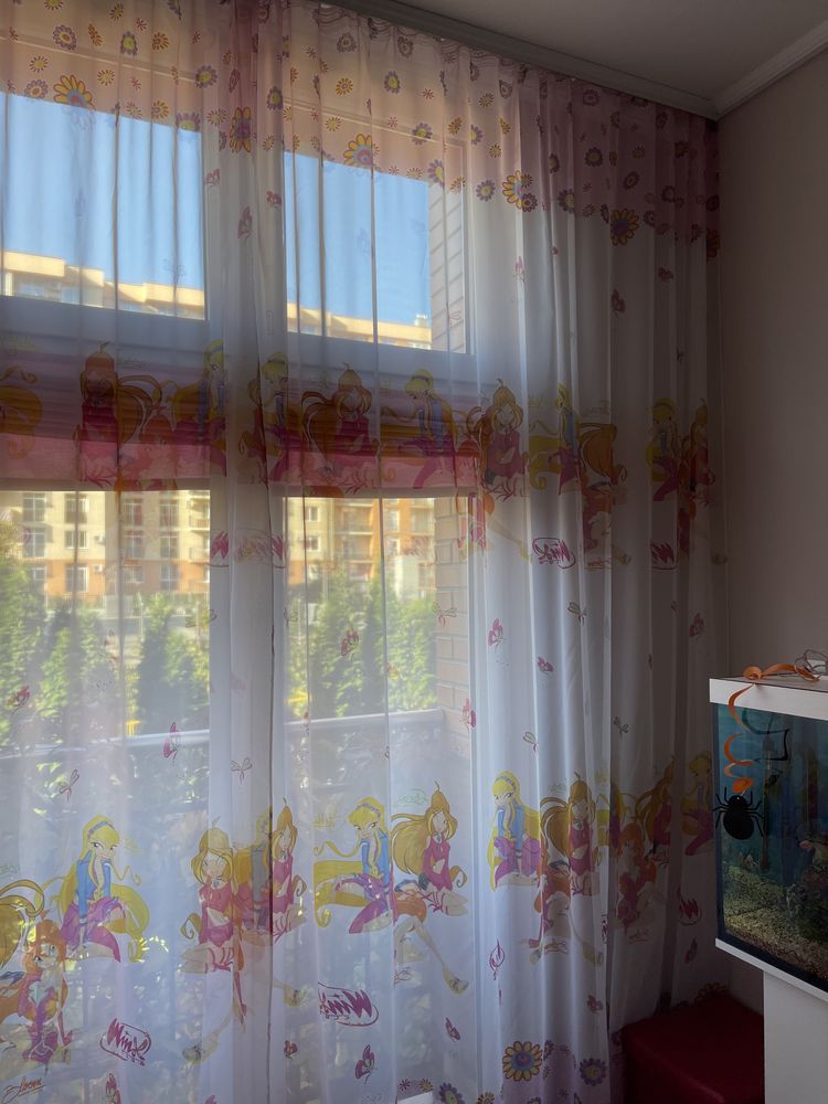 Вінкс winx тюль в дитячу кімнату