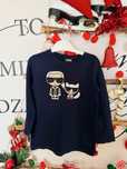 Karl Lagerfeld koszulka longsleeve r. 122 granatowa