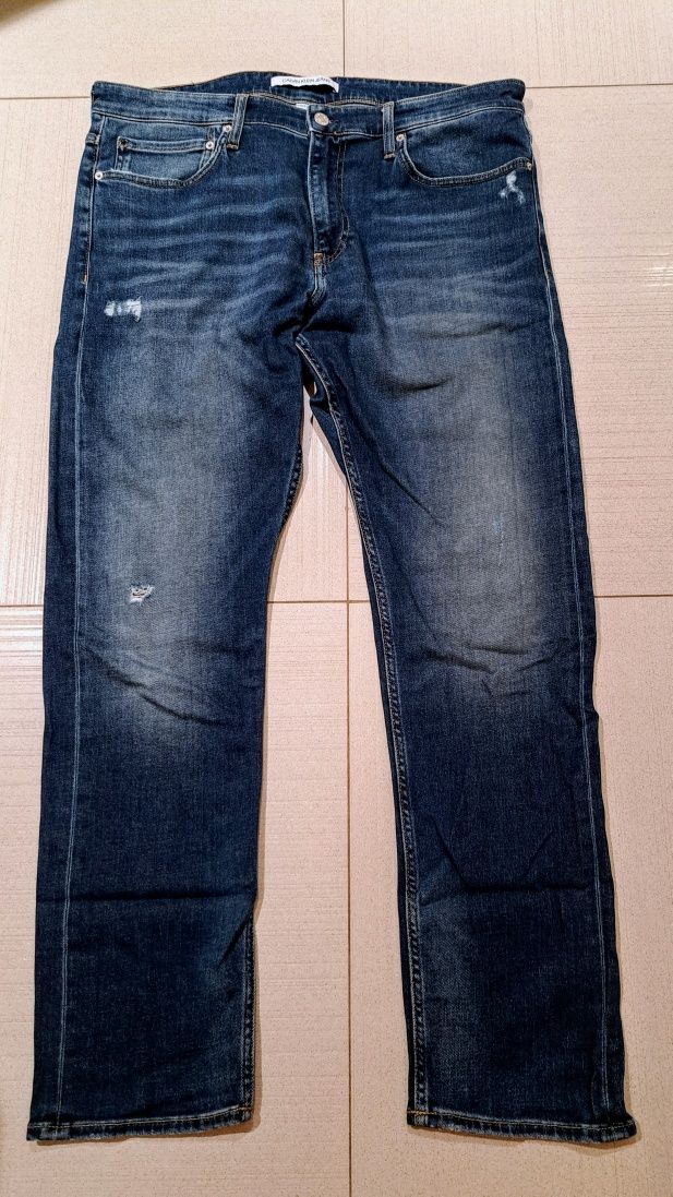 Calvin Klein CKJ 026 Slim Męskie Spodnie Jeansy W36 L32