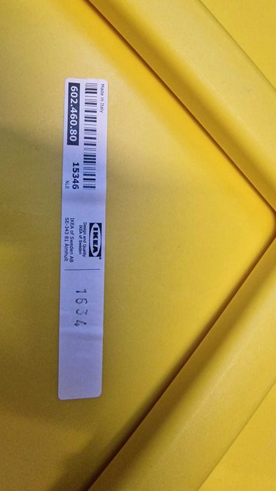 Cadeira amarela IKEA JANINGE Plástico Reforçado - SÓ TENHO 1 unidade