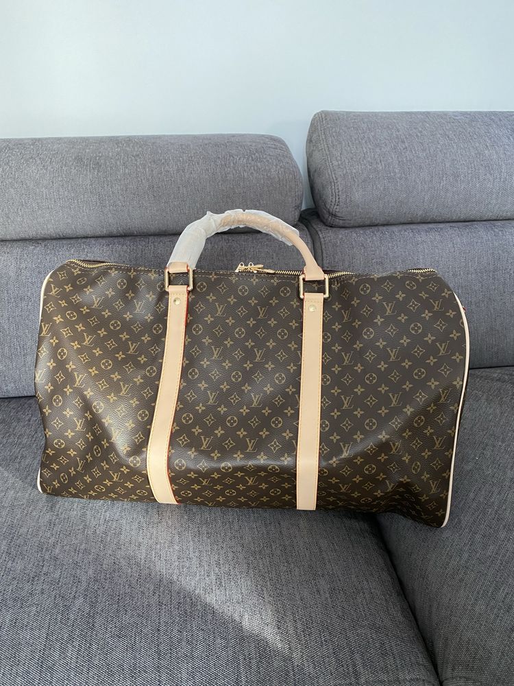 Torba podróżna Louis Vuitton LV Keepall 50 cm monogram brazowa