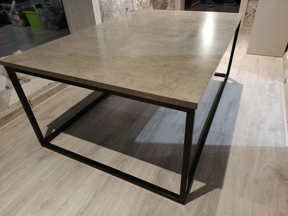 Stolik marmur czarno szary