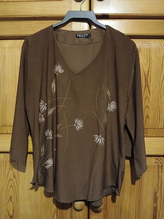 Zestaw 2 bluzek wzór kwiaty