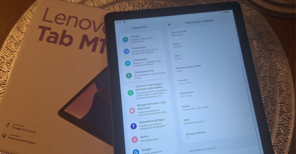 Tablet Lenovo Tab M10 (3rd Gen) TB328XU 10,1" 4/64GB LTE Storm Grey