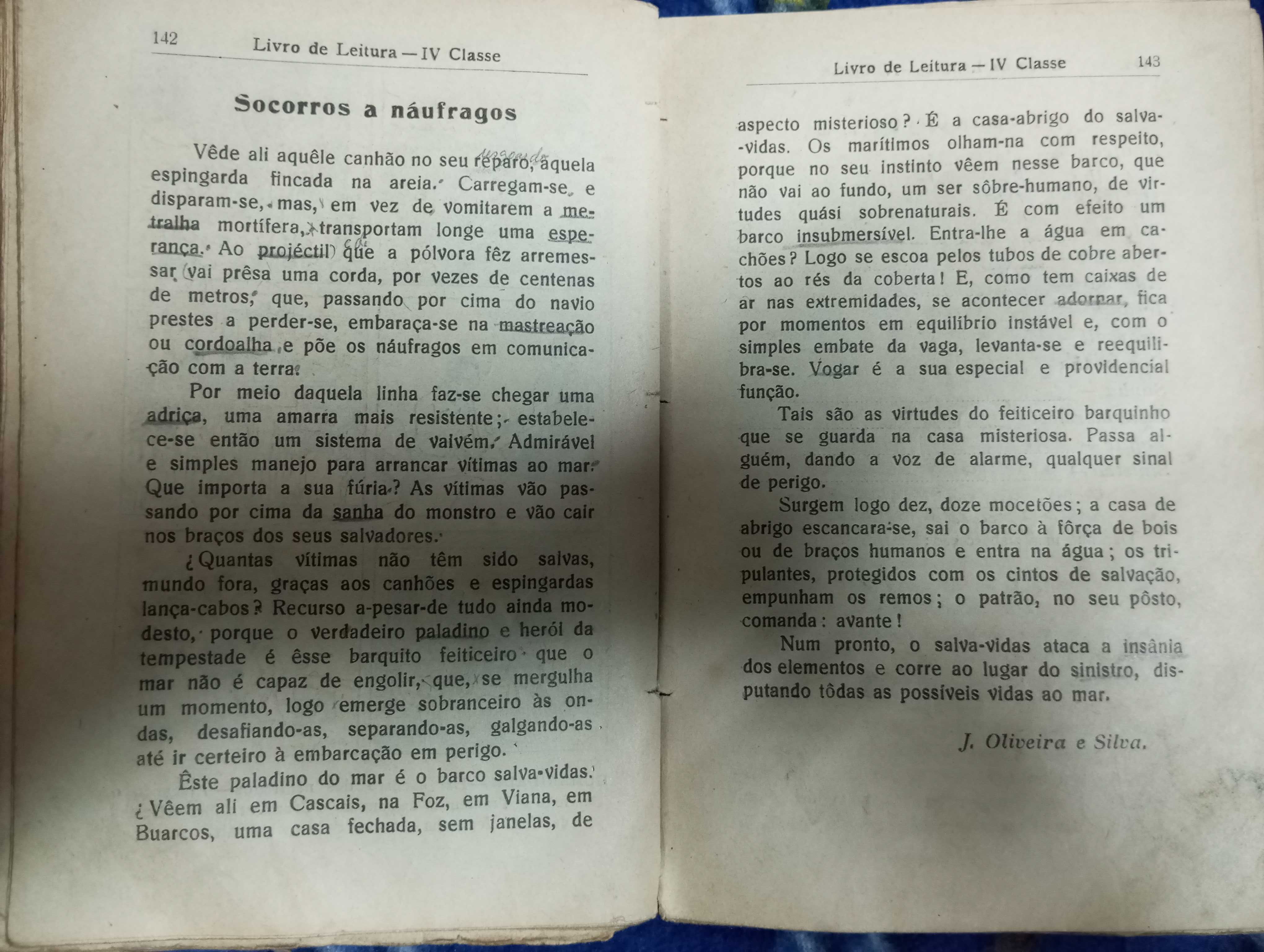Livro antigo 4 classe