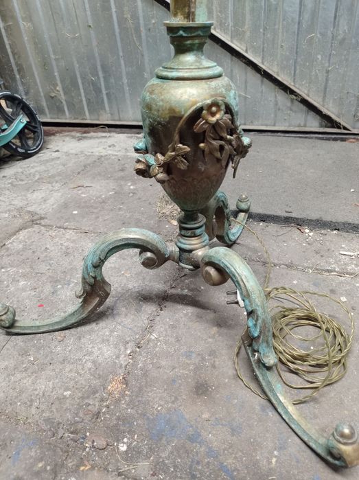 Lampa vintage z mosiądzu