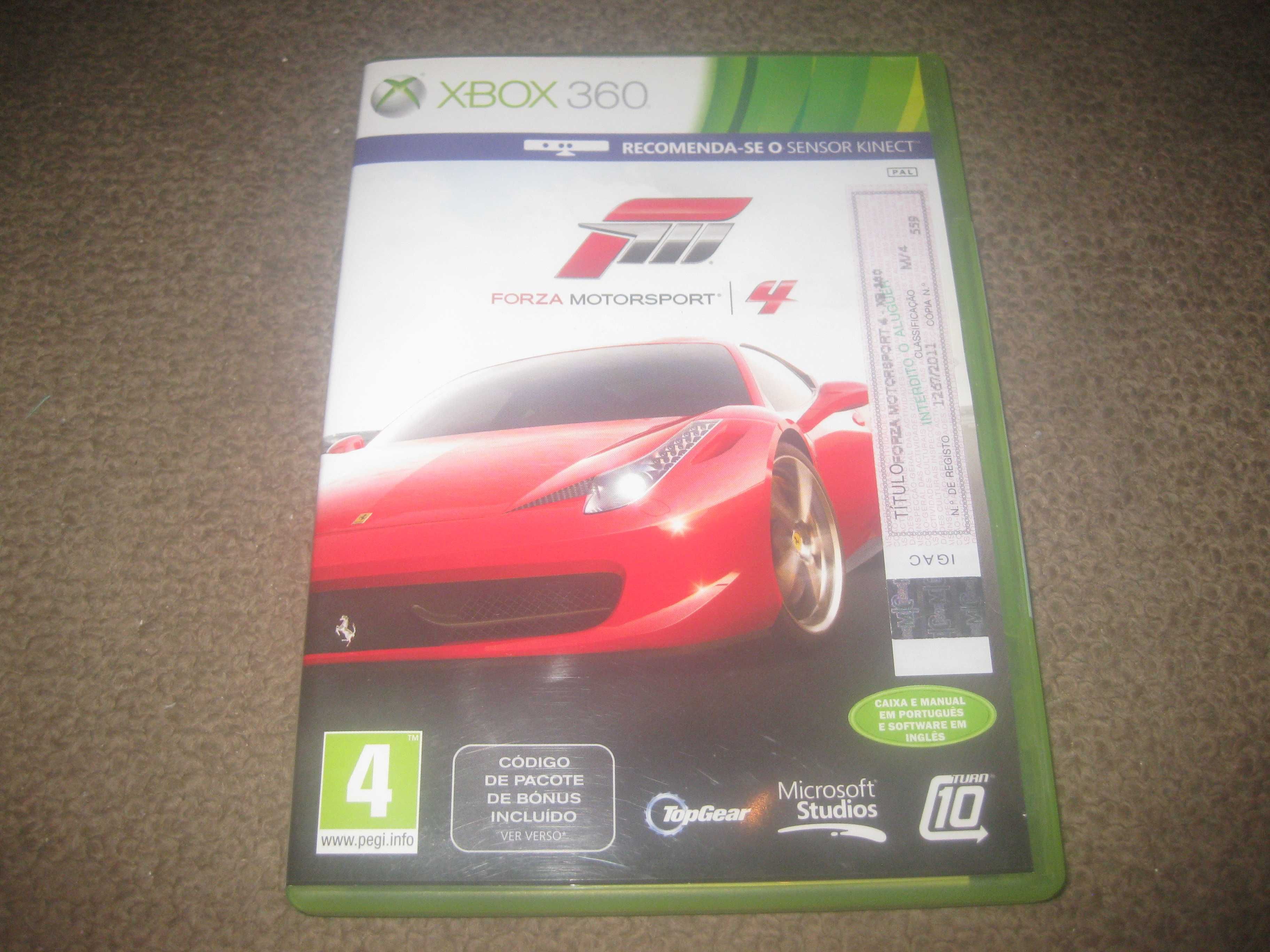 Jogo "Forza Motorsport 4" para a Xbox 360/Completo!