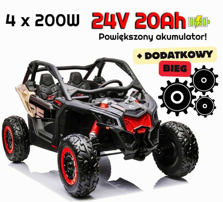 BUGGY Can-AM MAVERICK dkca001 + WOLNY BIEG autko na akumulator jeep