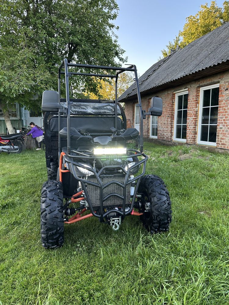 Квадроцикл Hummer 300 4x4. Black. Повнопривідний. Вантажний