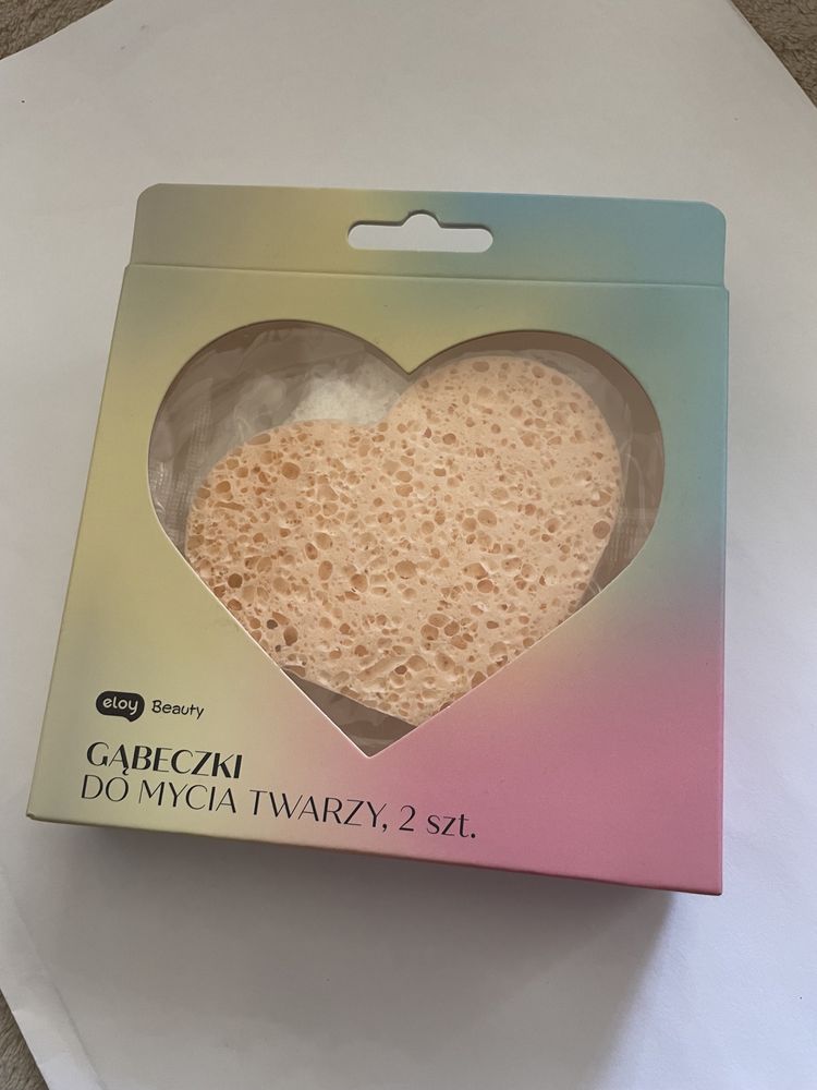 Eloy Beauty gąbeczki do mycia twarzy 2 szt. nowe