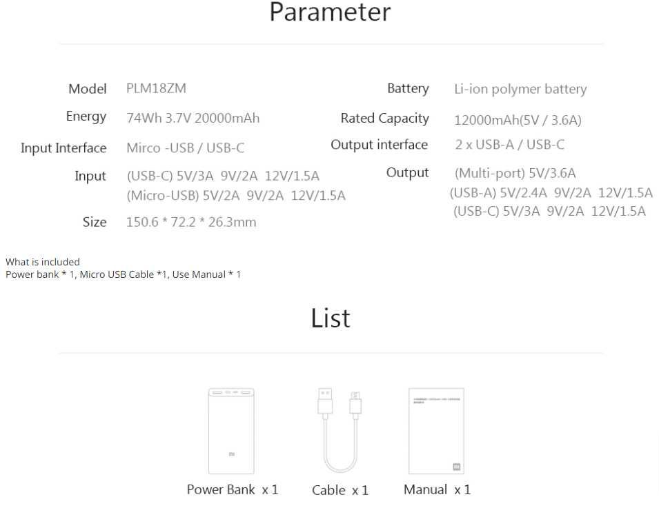 Новый Павербанк Xiaomi 20000mAh 18W 2-way Оригинал