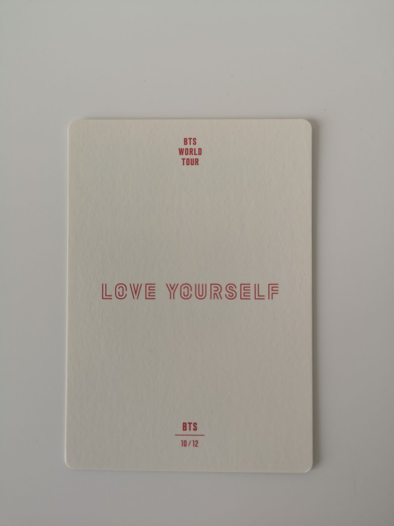 Bts photocard LY tour