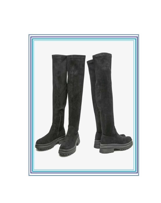 Muszkieterki kozaki klasyczne  top wysokie za kolano stylowe modne