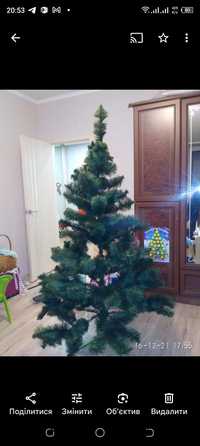 Сосна ялинка штучна 180 см новий рік Різдво елка + подарунок