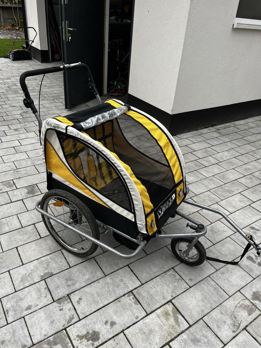 Riksza przyczepka do roweru dla dzieci