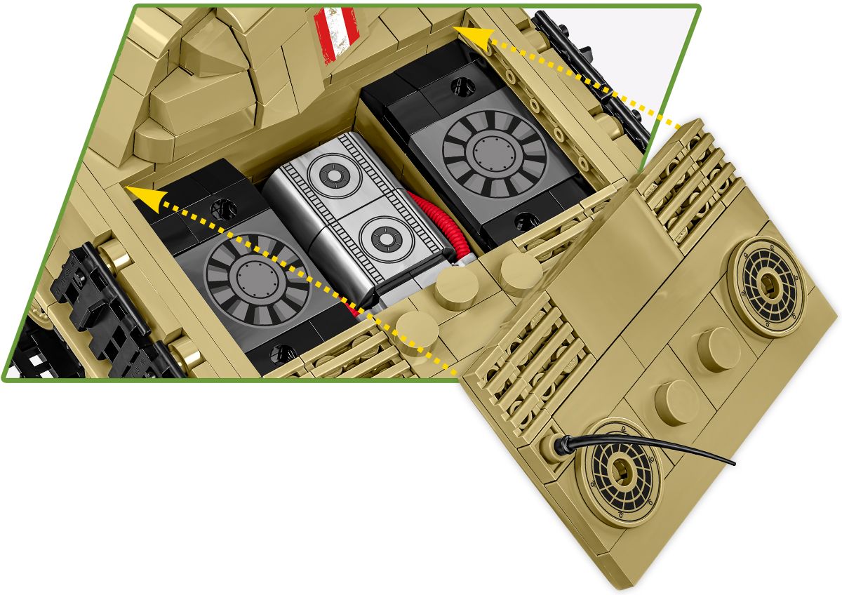 Klocki Cobi 2655 Czołg Panzer V Panther Ausf.g „Pudel” Hc Ww2 1133 El.