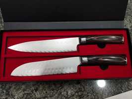 Conjunto 2 facas em aço damasco vg10