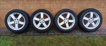 Alufelgi 17" 5x112 Audi Vw Skoda opony zimowe