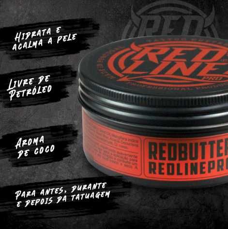 Butter Vaselina para tatuagem REDLINEPRO cuidados para pele e tatuagem