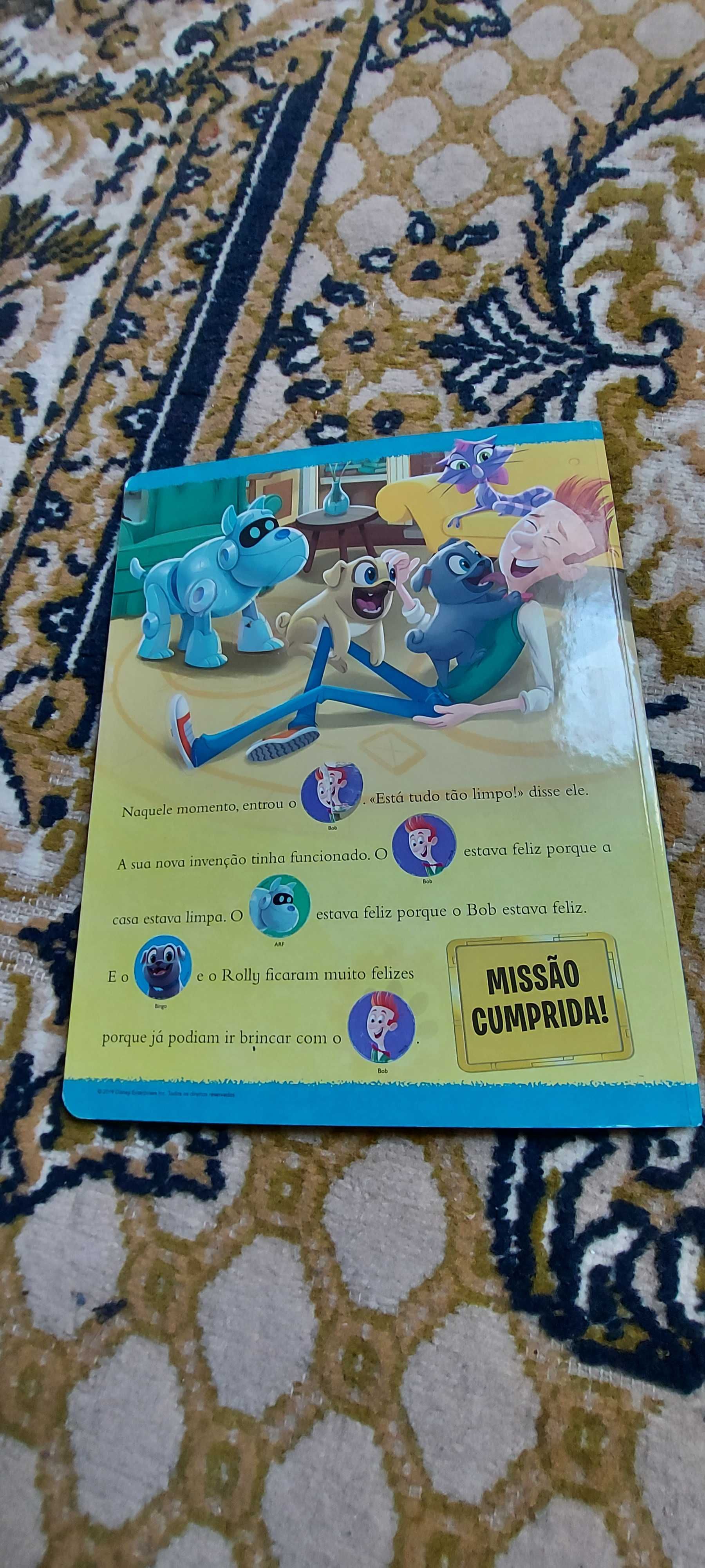 Livro paginas em cartão duro disney jinior