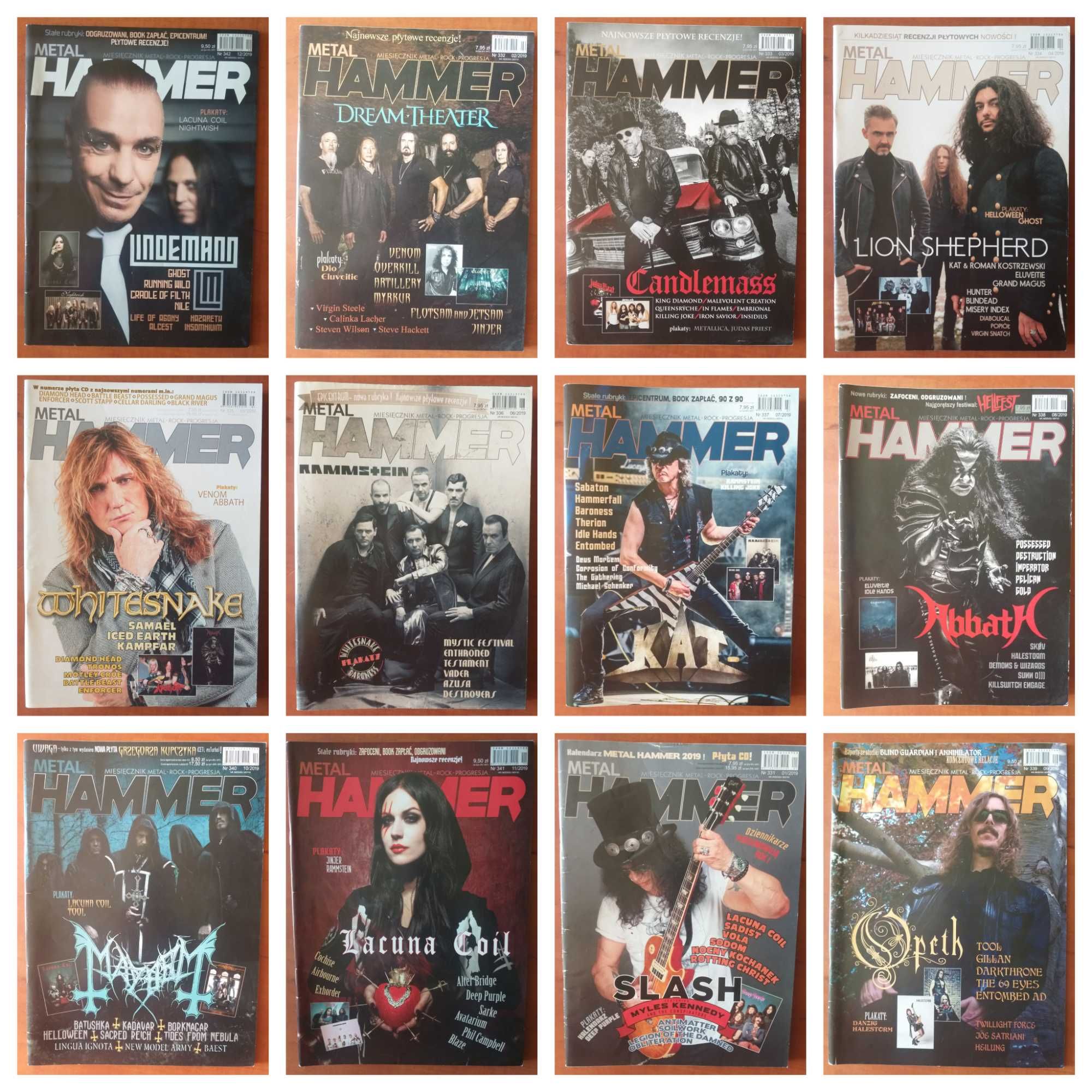 Метал хаммер Metal Hammer полный комплект за 2019 12 шт польское изд