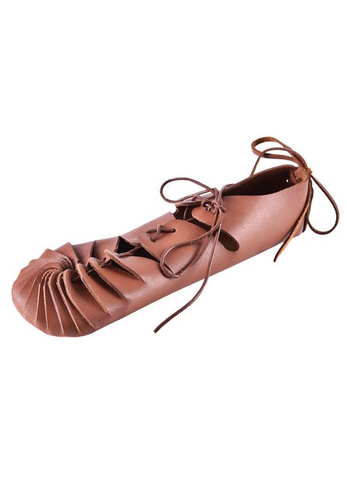 Średniowieczne Sandały W Kolorze Brązowym, Rozmiar 32/33 - Bm