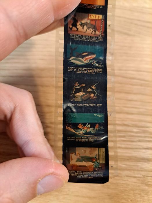 Zestaw (A) bajki na rzutnik projektor diaskop PRL