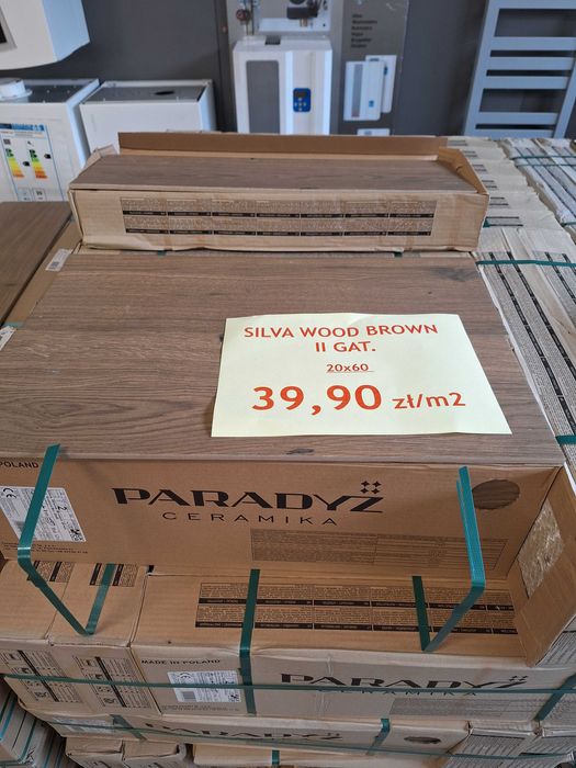 Płytka gresowa Paradyż Silva wood brown mat  20x60cm.2GATUNEK