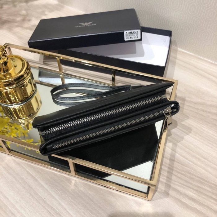 Мужской кожаный клатч армани уценка уцінка чоловічий гаманець шкіряний