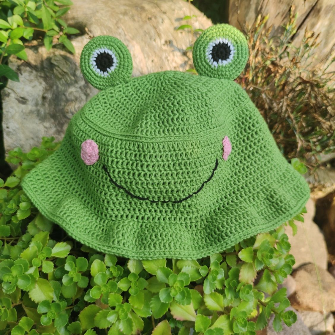 Becket hat frog kapelusz na szydełku żaba