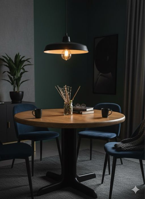 Odnowiony Stół Dębowy Okrągły, Rozkładany