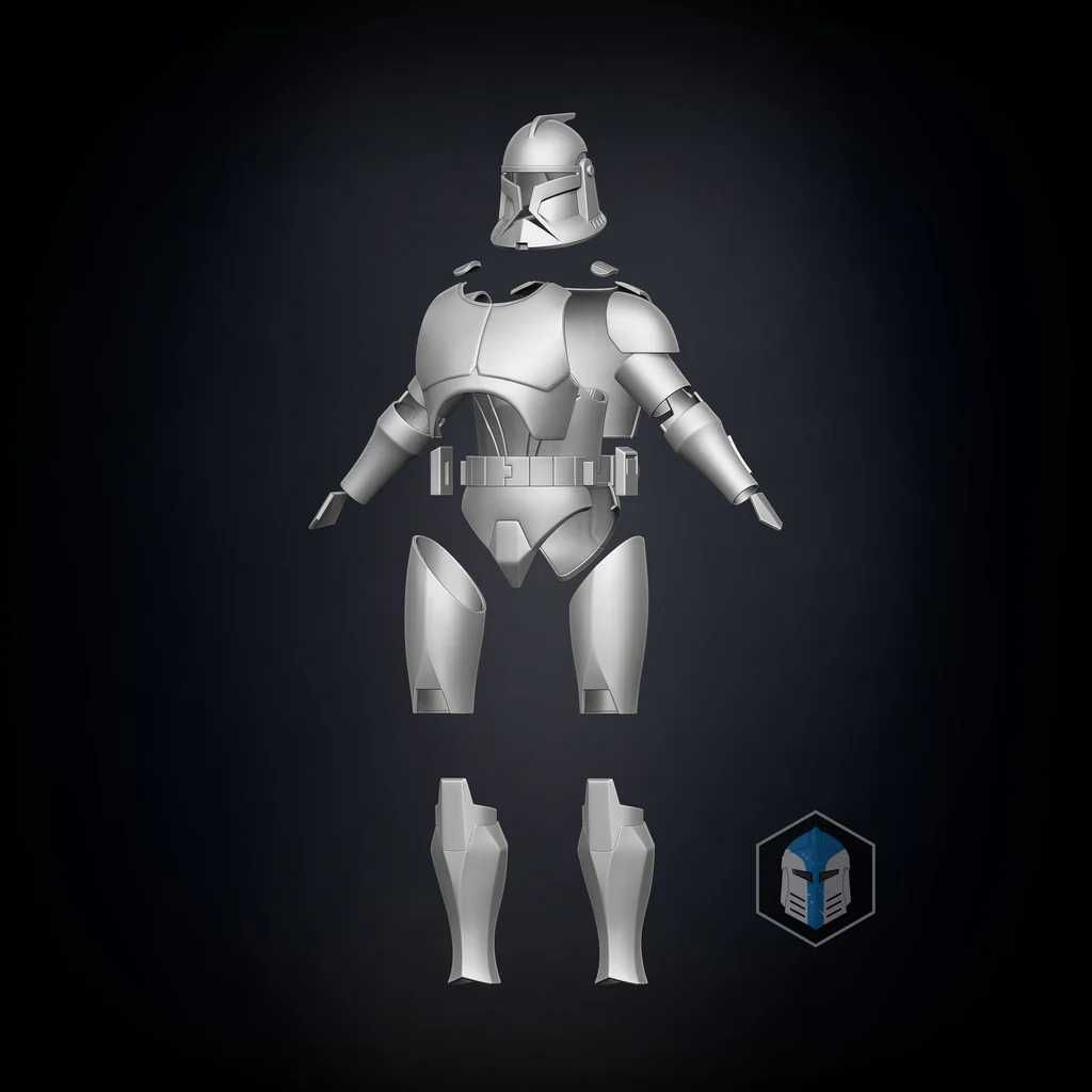 Zbroja Clone Trooper Phase 1 Animated - Gwiezdne Wojny, Legion 501st