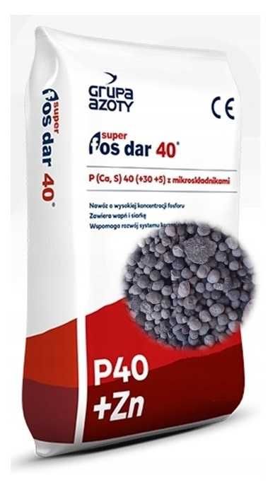 Fosdar Super fosdar, superfosfat wzbogacony bigbag lub worek, fosdar40