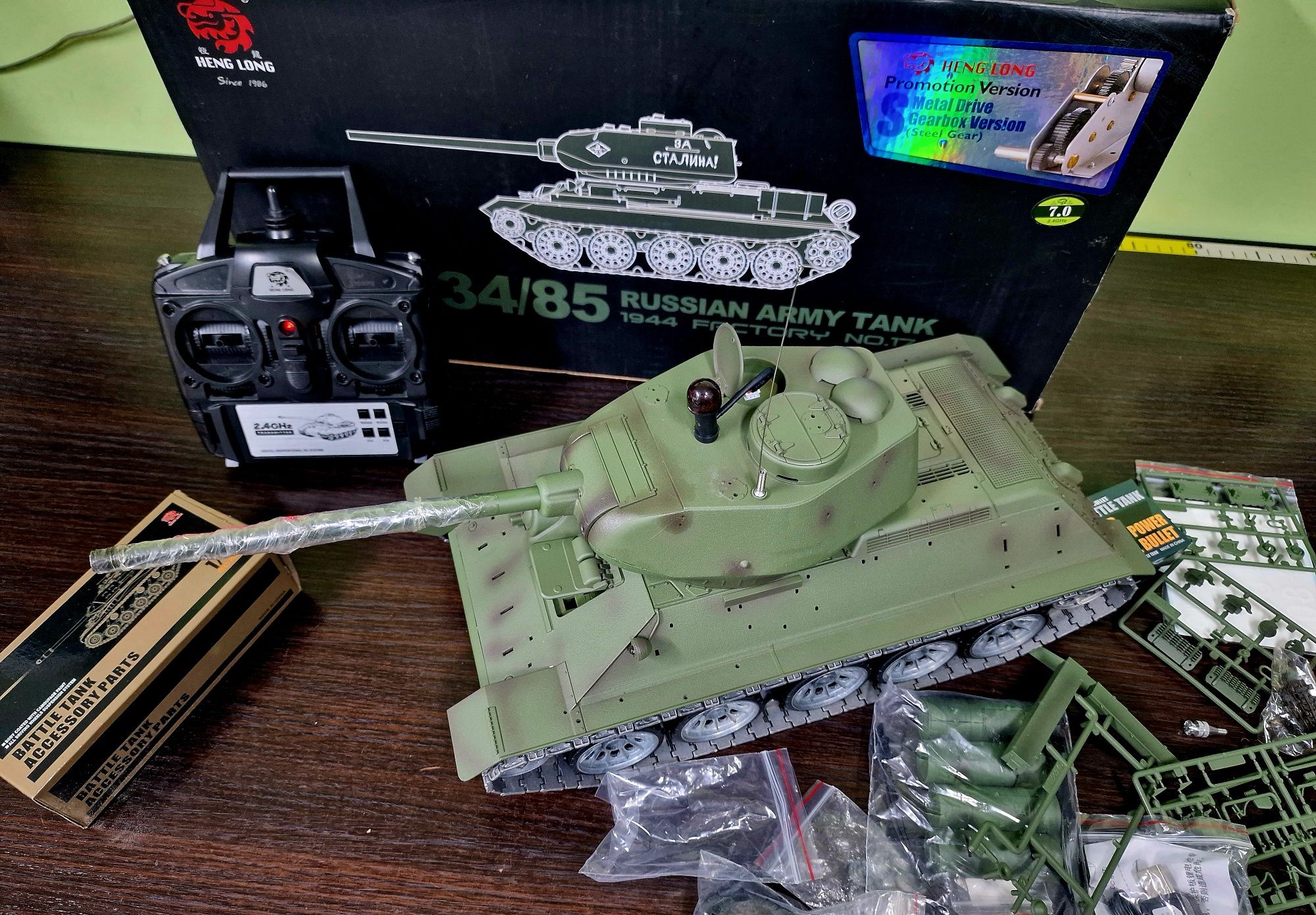 Heng long czołg 1/16 RC T34 Pro Edition Metal Nowy