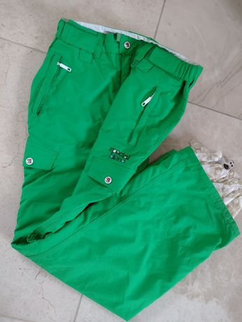 Spodnie special blend narciarskie snowboardowe S 36 zielone