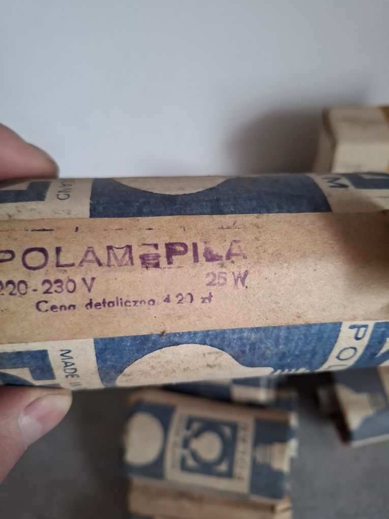 Zestaw 17 żarówek PRL: Polam Piła, Tyrolux, Unitra - Vintage Kolekcjon
