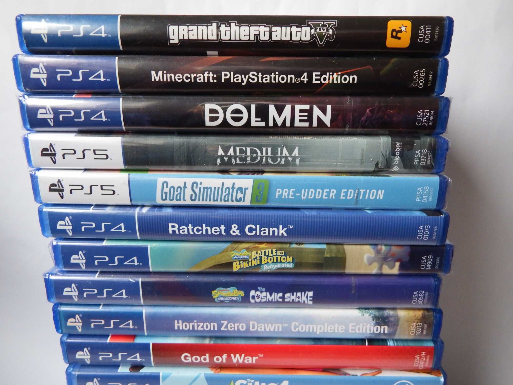 PS4/PS5 MINECRAFT GTA5 God Of War SIMS Psi Patrol Star Wars