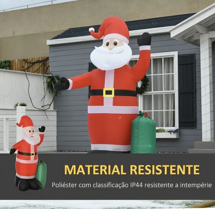 Decoração de Natal - Pai Natal Gigante Insuflável