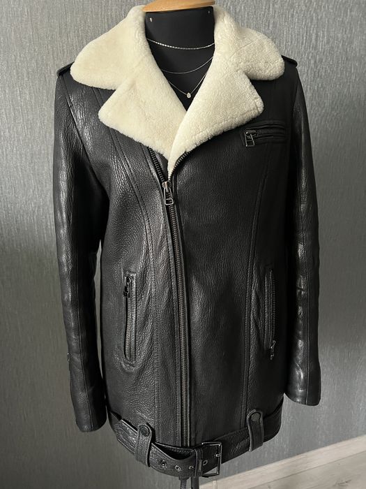 Шкіряна Дублянка-косуха