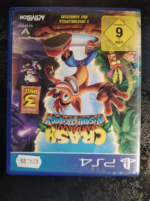 Crash Bandicoot: N. Sane Trilogy PS4 Angielska wersja gry