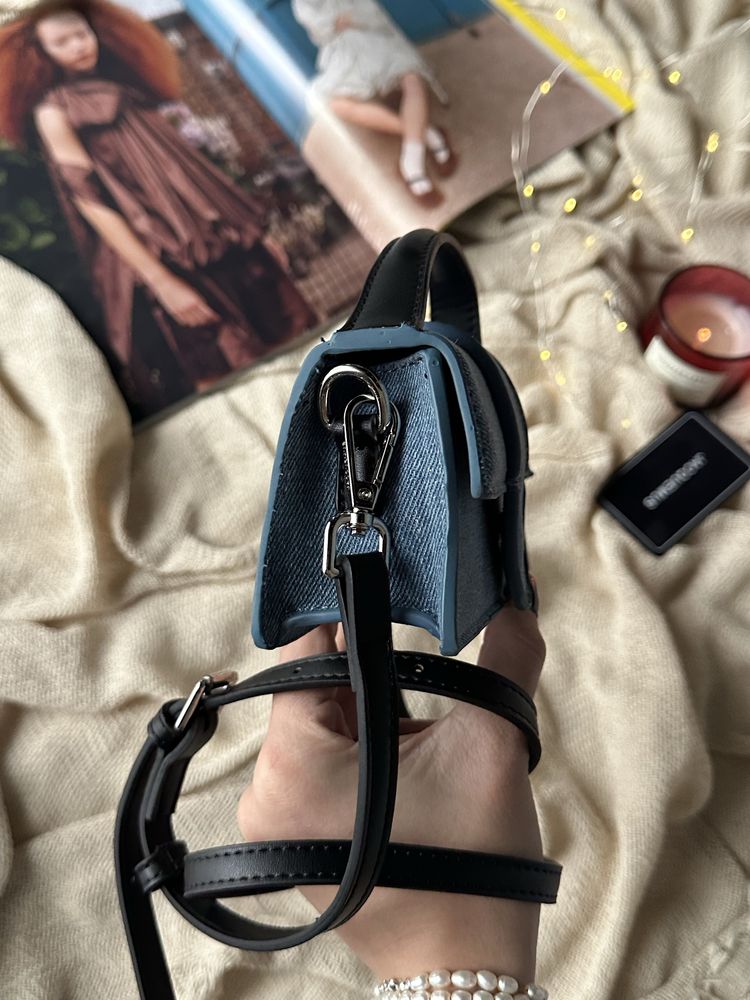 Сумка Jacquemus Mini джинсова | срібна фурнітура